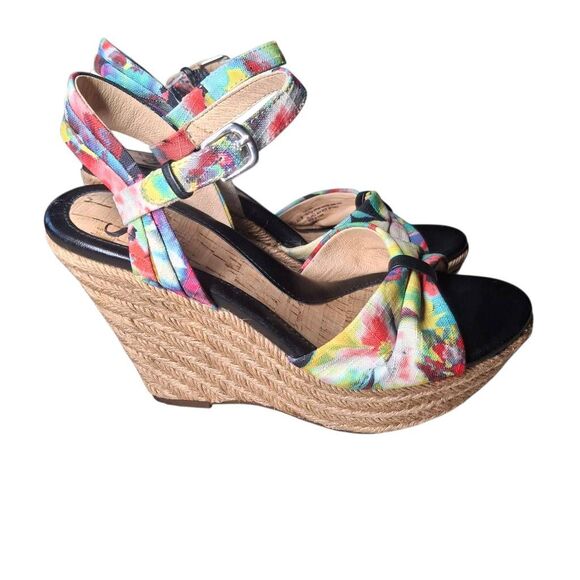 Sofft Floral Wedge Sandals – Size 7.5, New Without Box - Picture 5 of 6